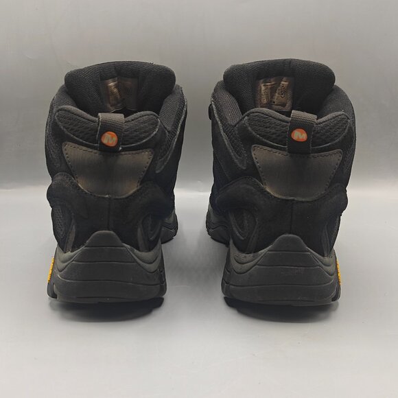 Merrell MOAB Hiking Boots Men's Size 10 Black Mesh Waterproof Vibram J06049 - Picture 10 of 11